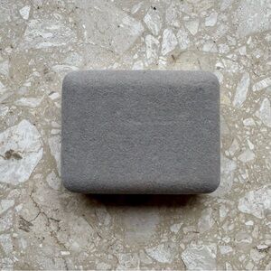 Vintage Gray Velvet Travel Jewelry Presentation Box